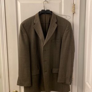 Haggar Brown Three Button Sportcoat 46L